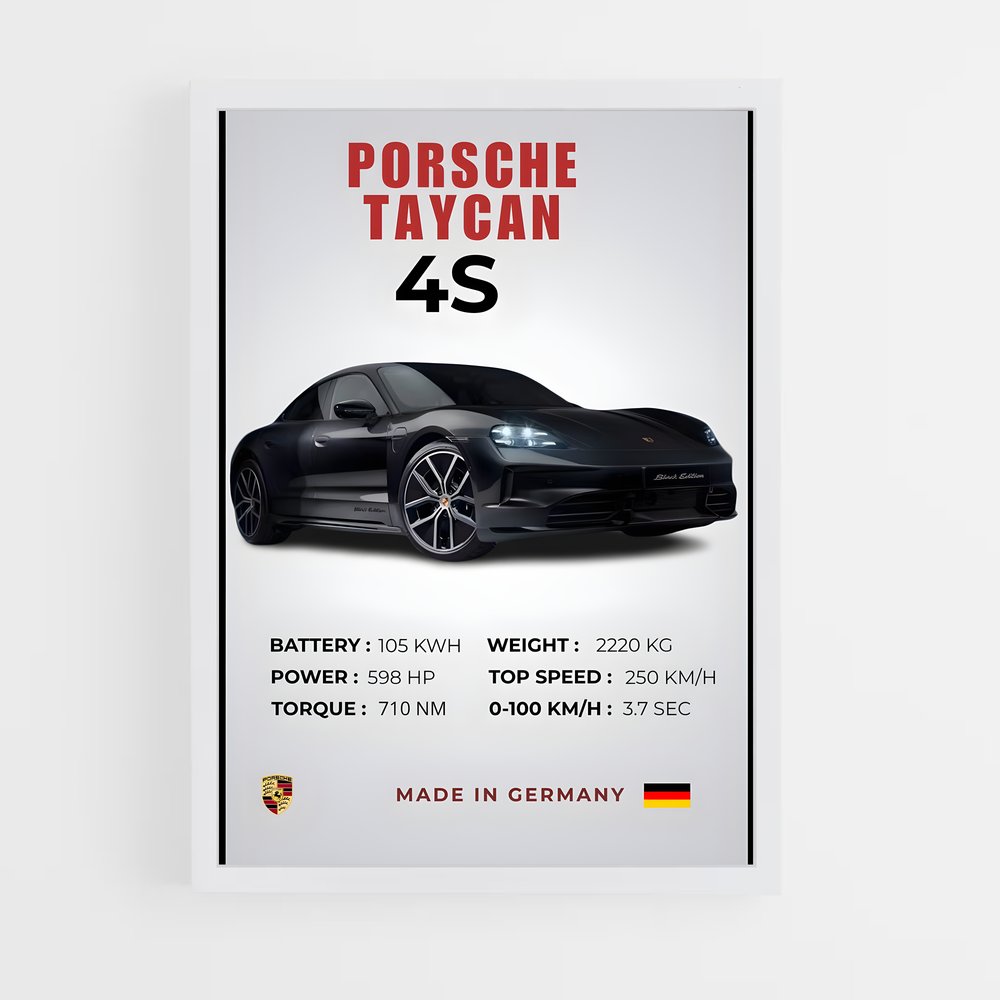 Poster Électro-Porsche (vue 3)